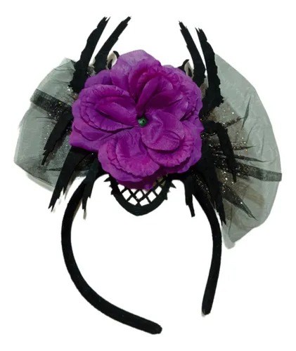 TIARA ARANHA C/FLOR
